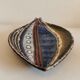 Danish ceramic dish shaped like a leaf.
