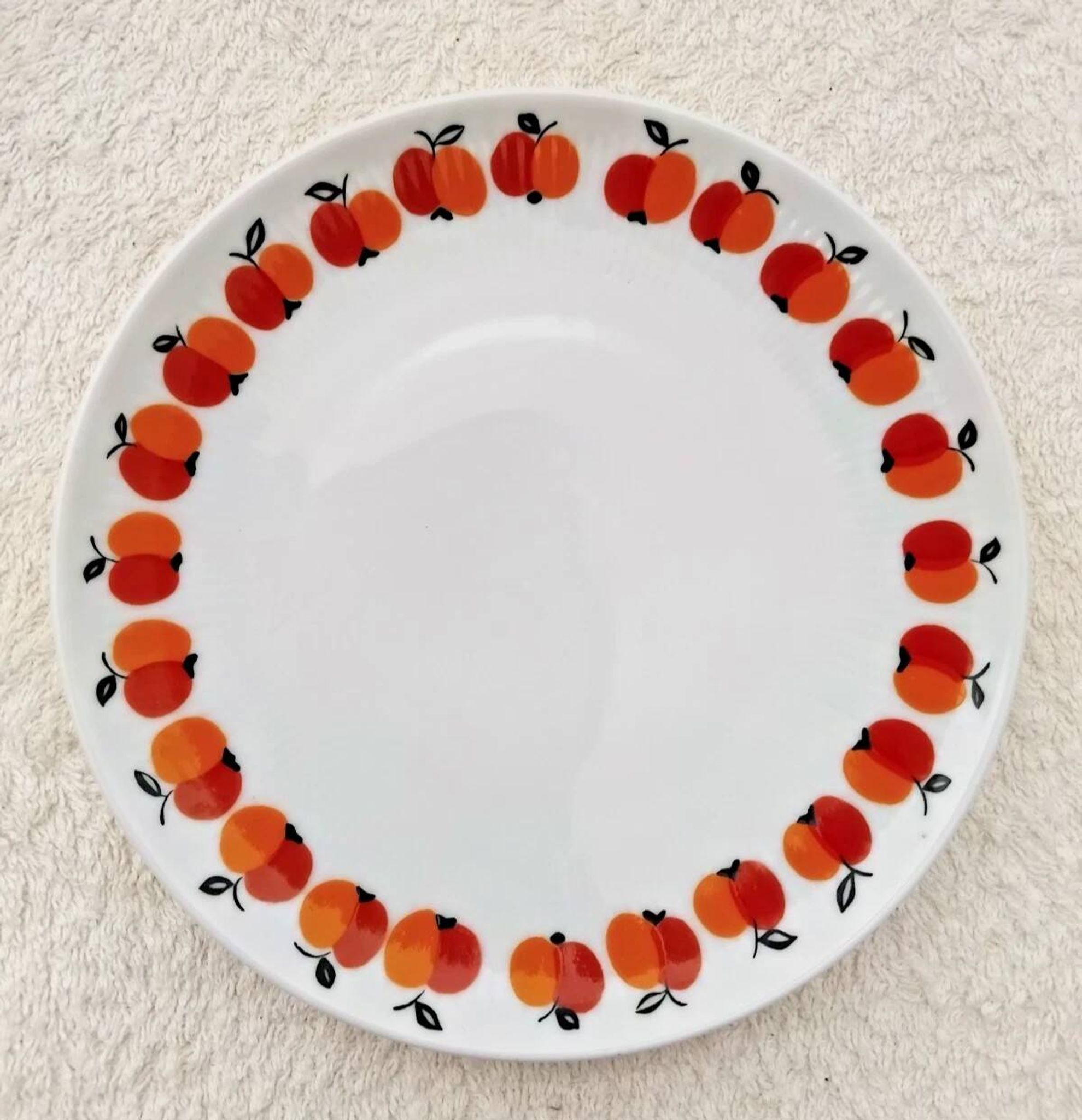 Set of 4 Vintage Dessert Plates D: 16 cm 1970s