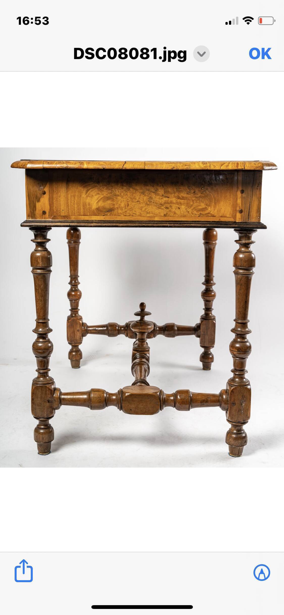 XVII marquetry desk