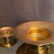 Plat laiton bronze décor ciselé Art de l'Islam Moyen-Orient