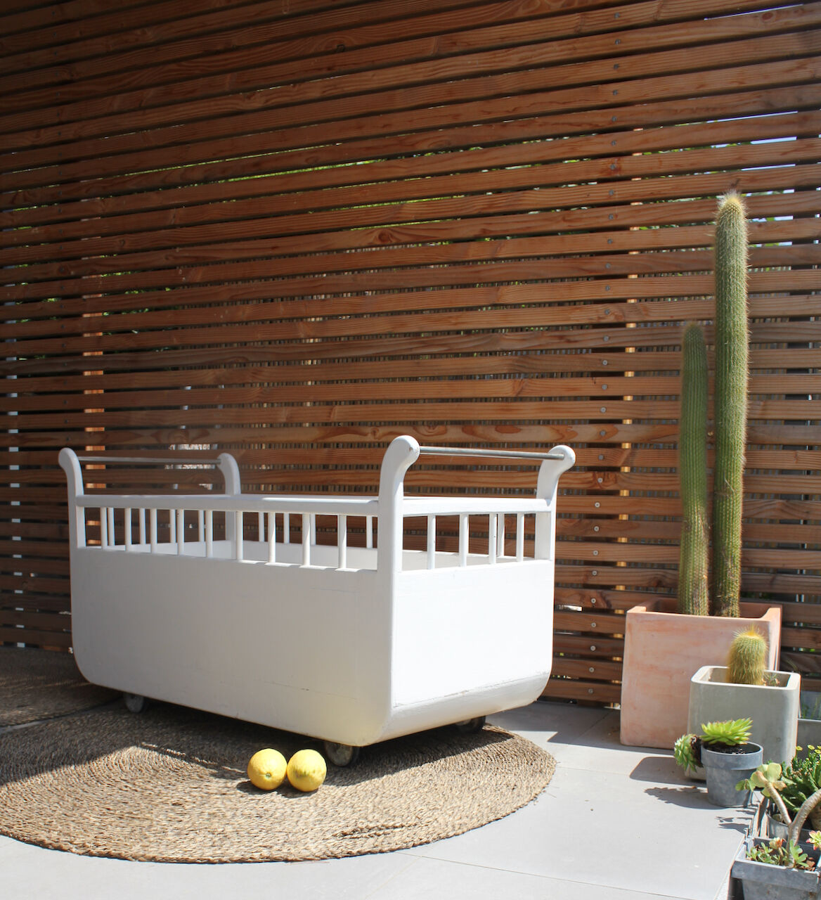 Vintage 1950s trailer bed