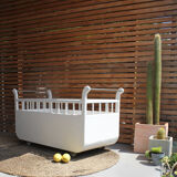 Vintage 1950s trailer bed