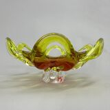 Czech Art Glass Bowl by Josef Hospodka for Chribska Glassworks, 1960's
