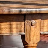 Drum type dining table