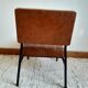 Three 1960 leatherette chairs