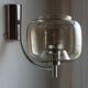 Space age smoked glass wall light 1970s