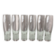Set of 6 Vintage Durobor Bubble Champagne Flutes | Belgian Design