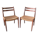 Arne Wahl Iversen - Pair of chairs GS-70 Ed. Glyngore Stolefabrik 1960 DK
