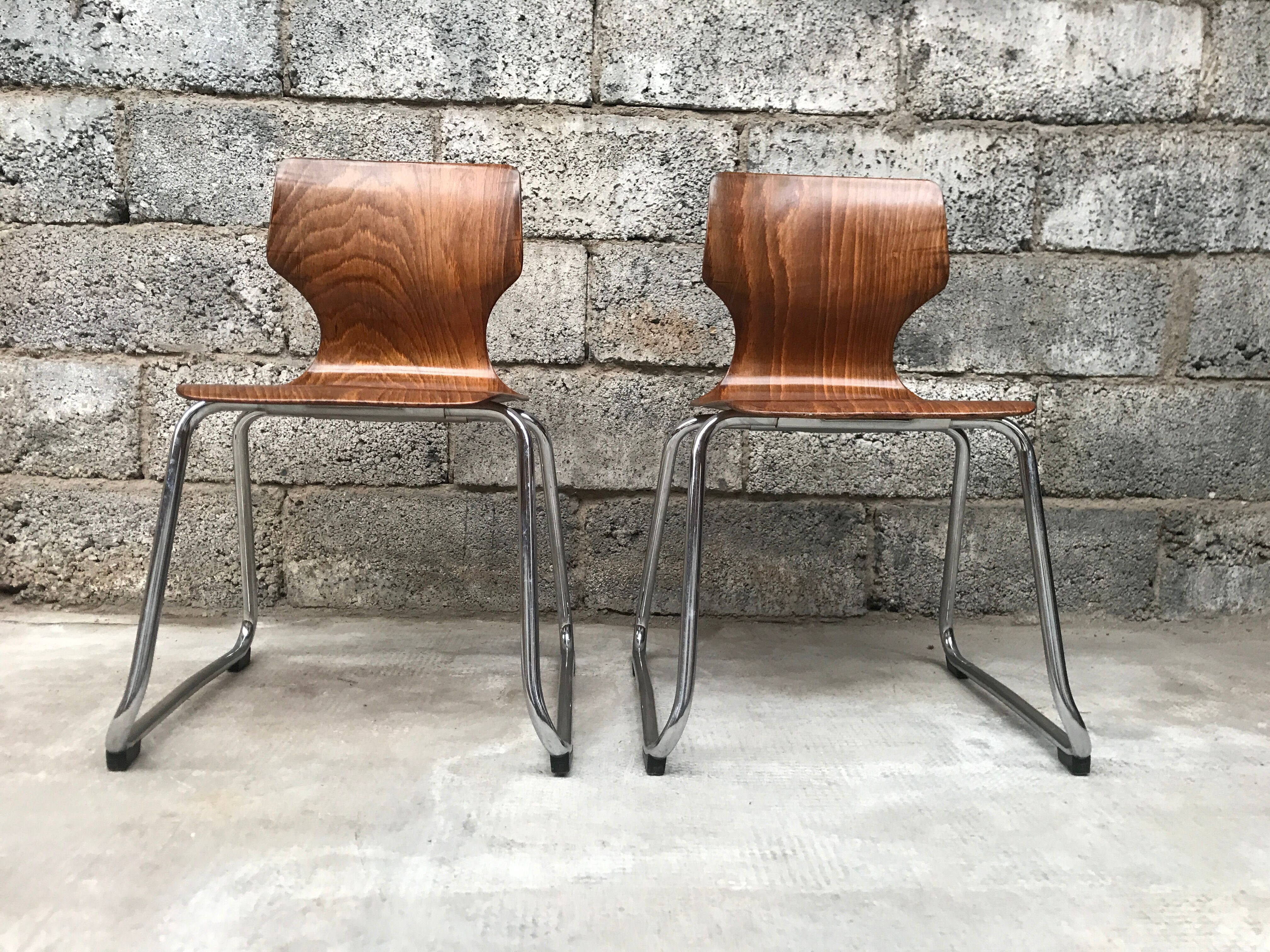 Pair of children's chair Pagholz Flototto