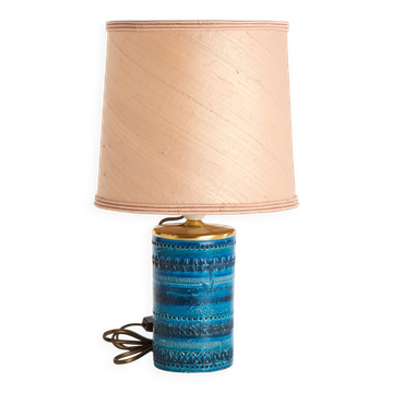 Aldo Londi desk lamp for Bitossi "blue Rimini", Italy, 1960