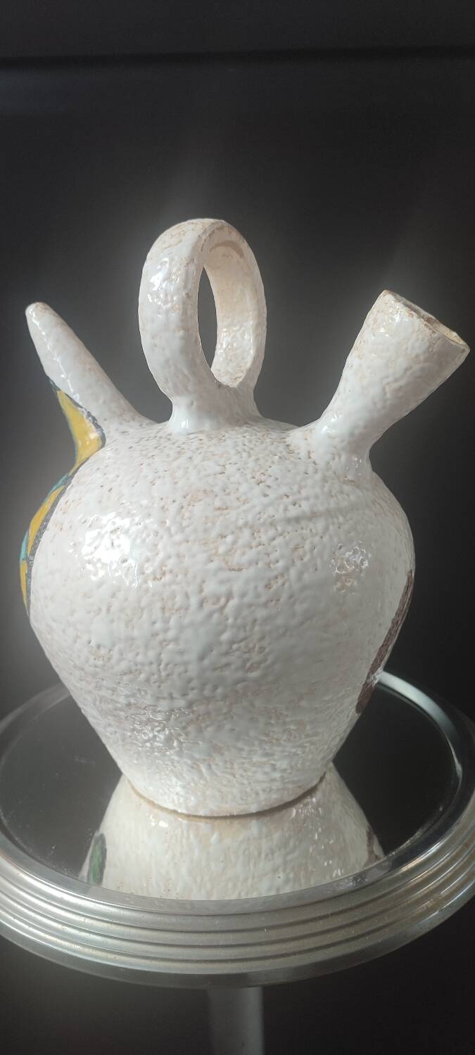 Jug, large ceramic goat by Pablo Sanguino Toledo.