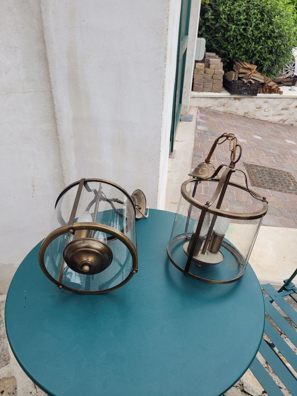 Pair of vestibule lanterns