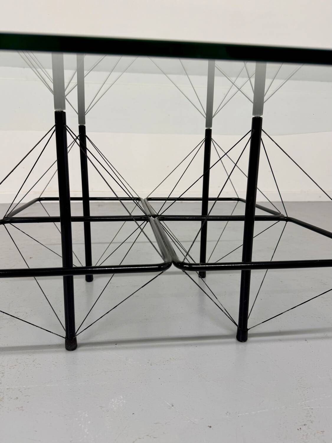Vintage Italian architectural design coffee table from the 1970s