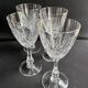 4 verres en cristal taillé