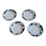 Set of 4 antique soup plates – Faïencerie de Gien