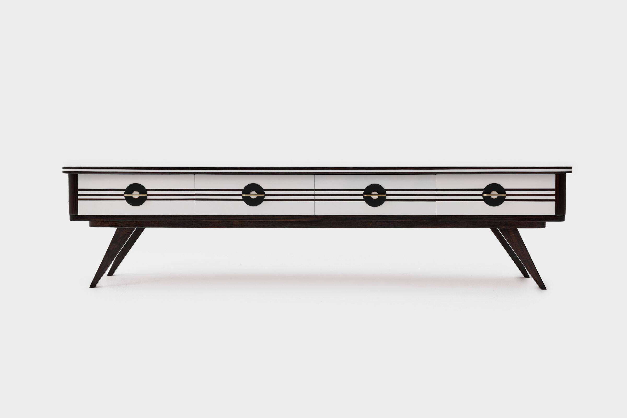 Lowboard en bois, design danois, années 1960, production : Danemark