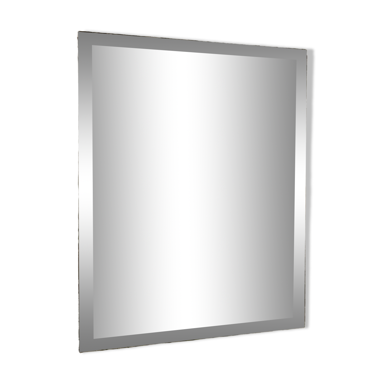 Old beveled mirror stitched 65x83cm