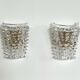 Murano Glass and Brass Wall Lights or Sconces in Barovier Style