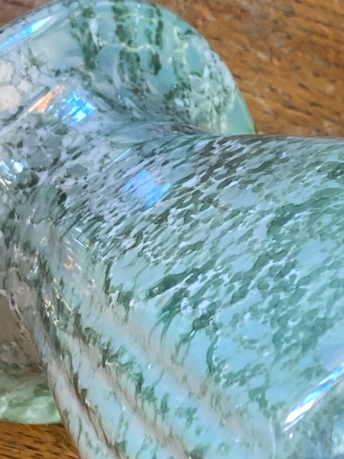 Marbled porcelain lamp base