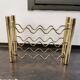 Vintage brass wine rack, 1970