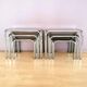 Italian nesting tables chrome "in perfect condition"