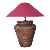 Lampe Osier Rotin Birma années 80