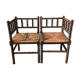 Pair of mulched corner chairs 1930