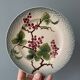 Set of 4 dessert plates in slurry St Amand Hamage