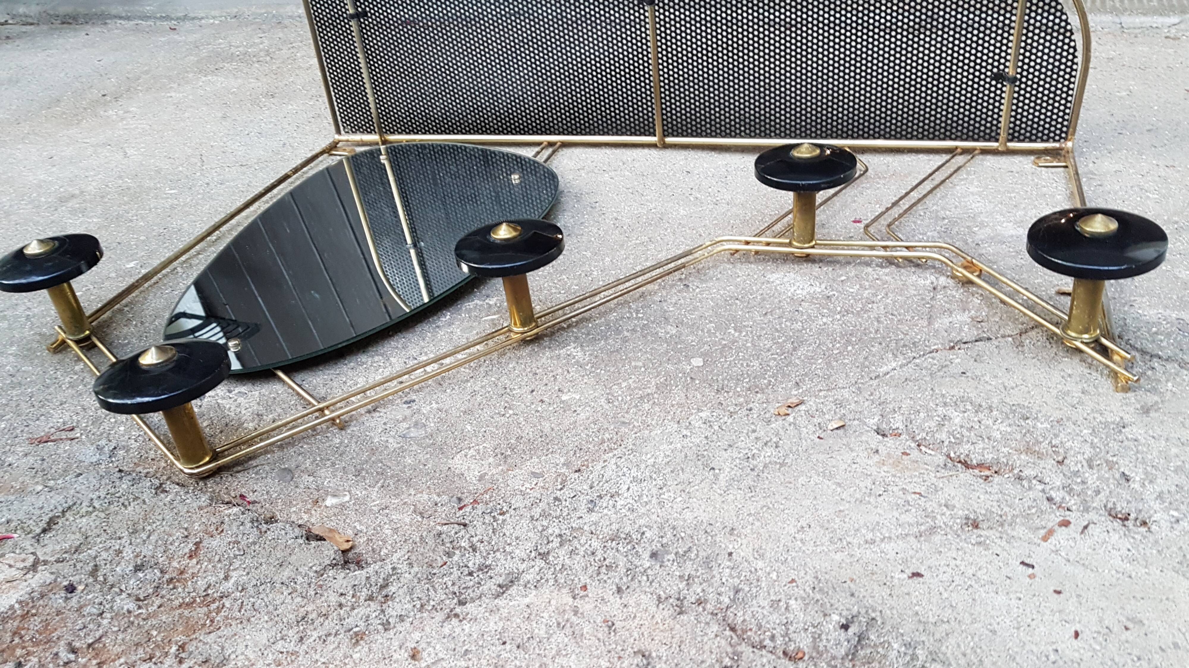 Mirror door perforated jacket vintage kitsch 68x50cm