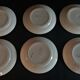 Series of six flat earthenware plates Pexonne model Algiers