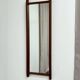 Rectangular teak mirror