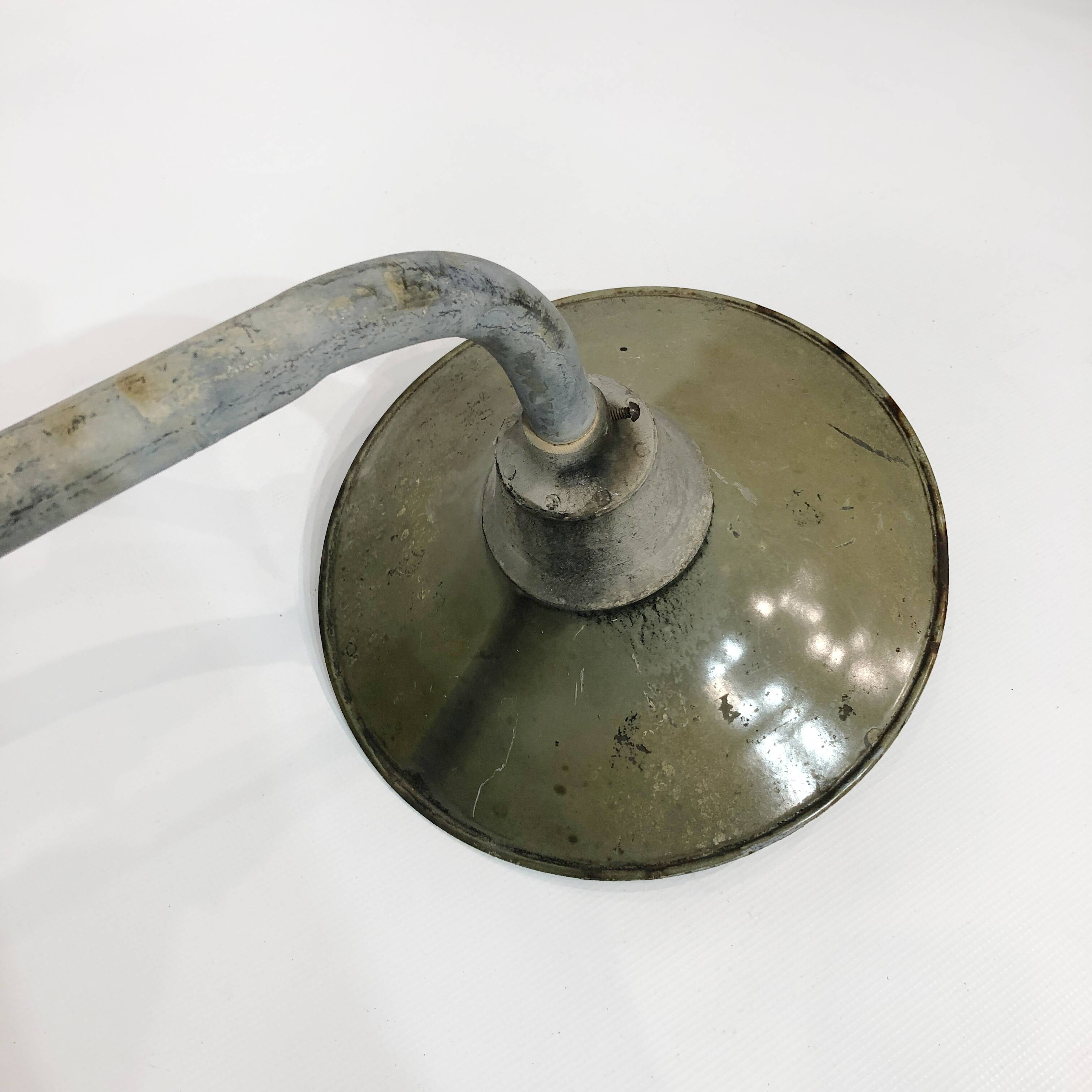 Large Greek Industrial Army Wall Light 1  1950s