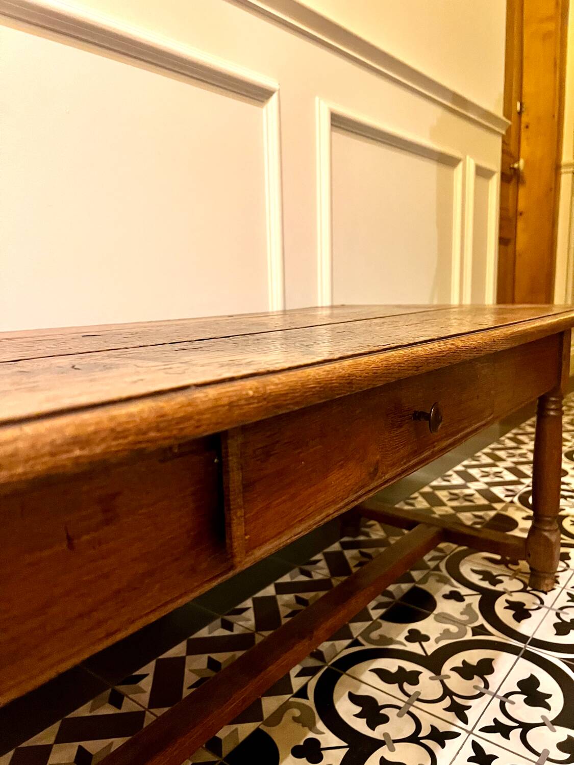 Rustic oak coffee table