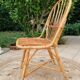 Series of 4 vintage rattan chairs.