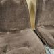 Pair of vintage velvet armchair chair 1970"