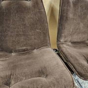 Paire de chaise fauteuil velour vintage  1970"