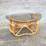 Rattan coffee table