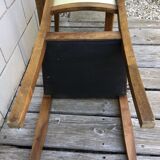 2 solid wood satin art deco chairs