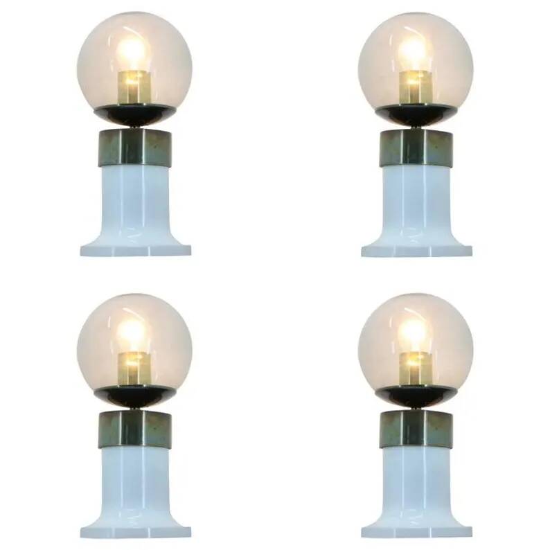 Set of Four Midcentury Table Lamps, Kamenicky Senov, 1970s