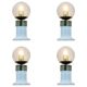 Set of Four Midcentury Table Lamps, Kamenicky Senov, 1970s