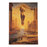 Salvador Dali: Dali's Hand Removing a Golden Fleece - Signed Lithograph