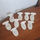 White porcelain hooks