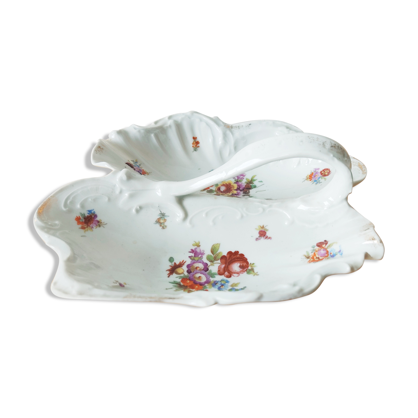 Fragly porcelain dish flowered décor flowers