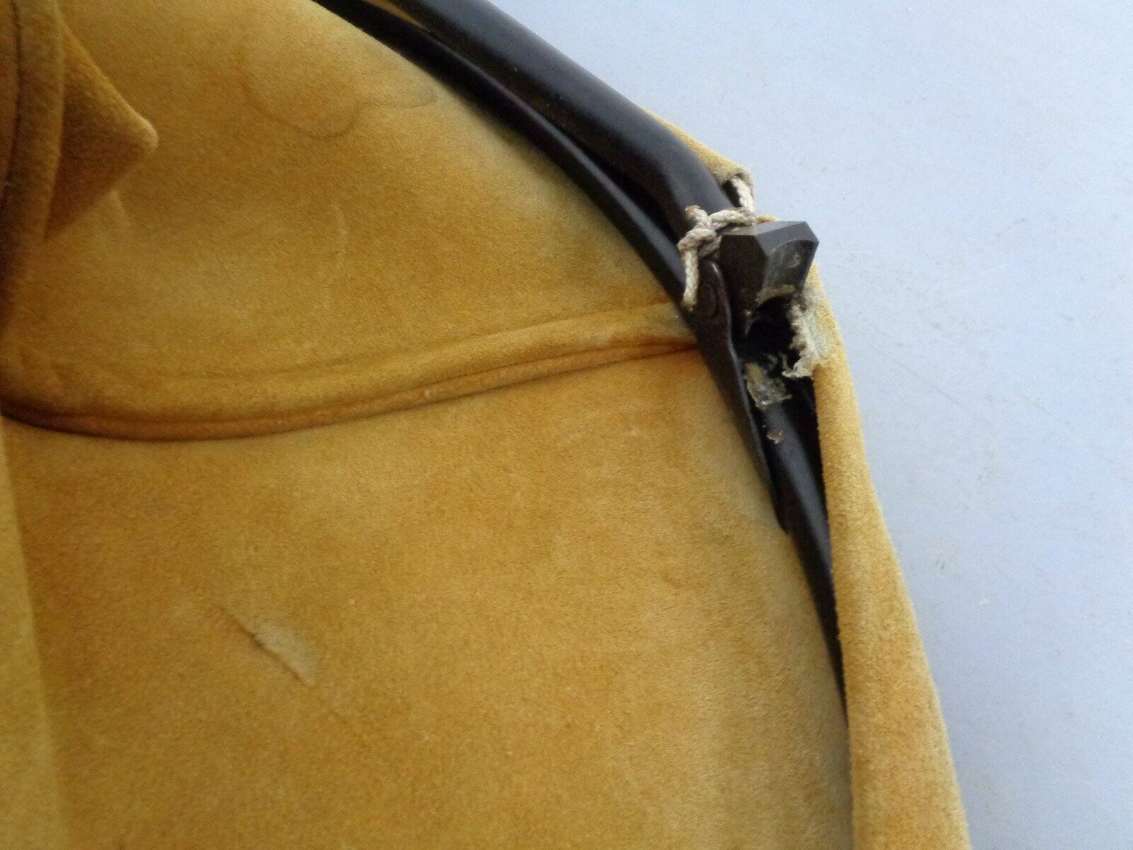 Danish Suede Folding Balloon Chair by Hans Olsen for Lea, 1960s