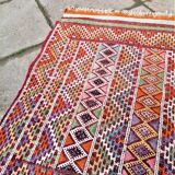 Old kilim handmade wool oriental rug - 150 x 81cm
