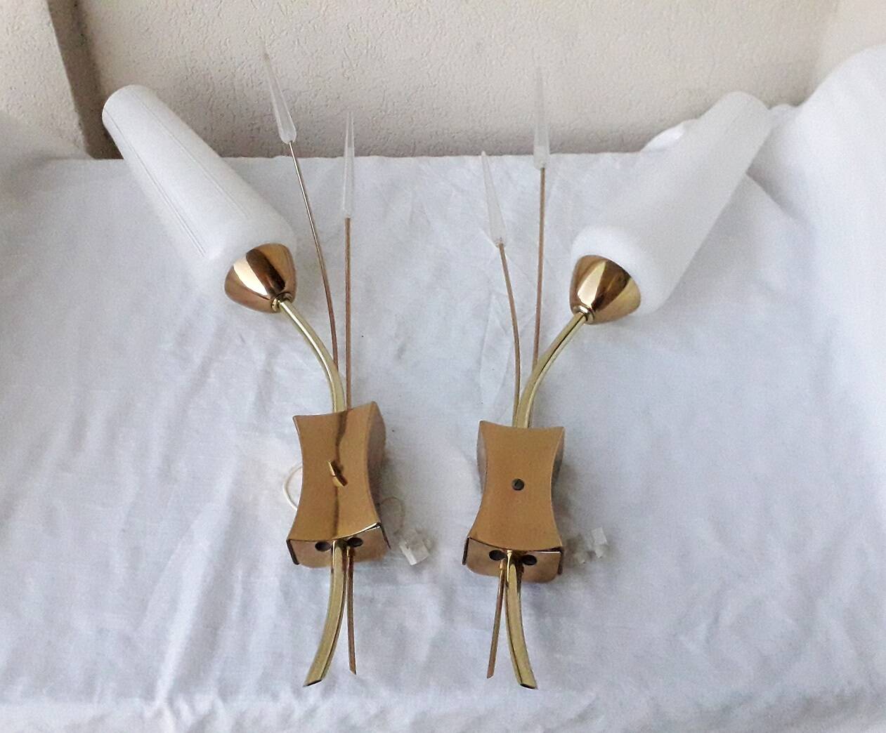 Pair of 1960s wall lights