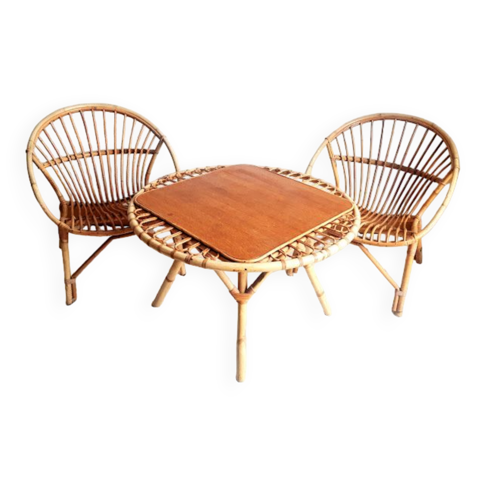 Rattan garden furniture 1960