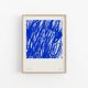 Abstract blue painting giclee print
