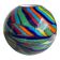 Contemporary abstarct vase with multicolored reeds in murano glass