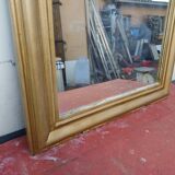 Napoleon III Mirror 19th Century Wood and Gilded Stucco